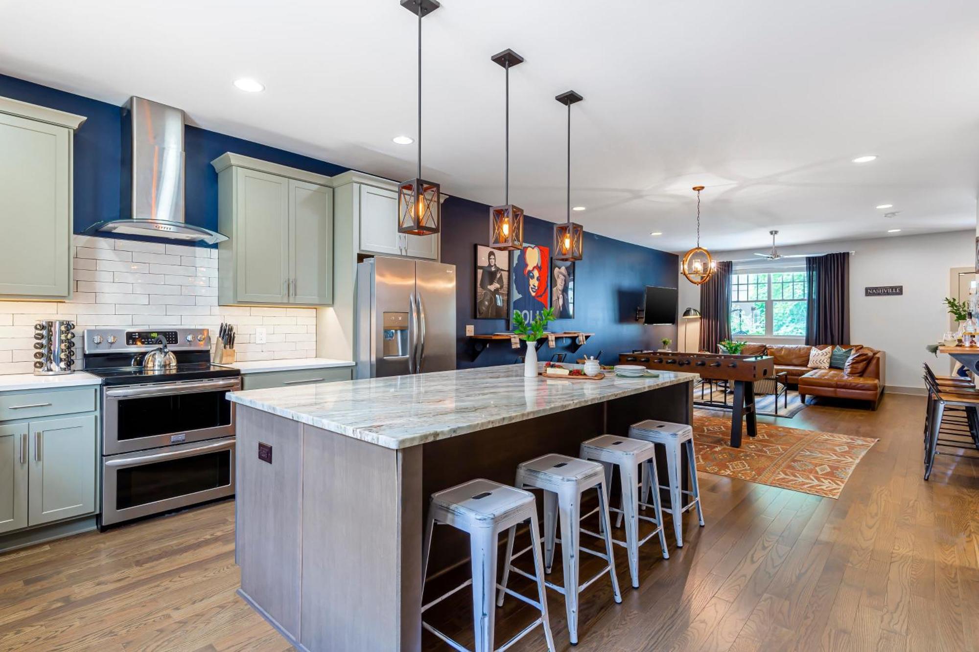 Waverly By Avantstay Nashville-Inspired Townhome W Luxury Kitchen Pool Table 外观 照片